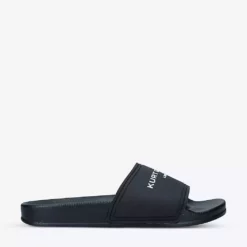KURT GEIGER LONDON KGL Brand-embossed Shell Pool Sliders For Womens Black
