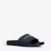 KURT GEIGER LONDON KGL Brand-embossed Shell Pool Sliders For Womens Black -KURT GEIGERLONDON Sales unnamed file 1635