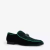 KURT GEIGER LONDON Hugh Eagle Duke Velvet Loafers Green -KURT GEIGERLONDON Sales unnamed file 1650