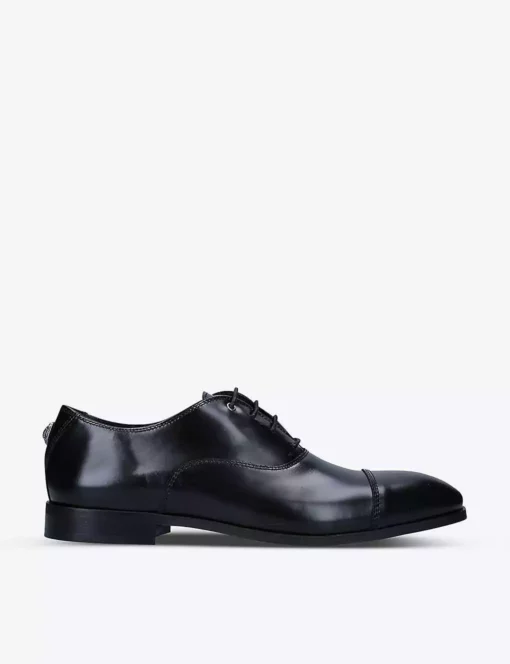 KURT GEIGER LONDON Harris Logo-embellished Leather Oxfords Blk/other -KURT GEIGERLONDON Sales unnamed file 1687