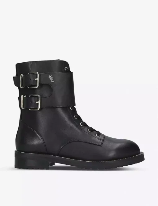 KURT GEIGER LONDON Sutton Leather Biker Boots For Womens Black -KURT GEIGERLONDON Sales unnamed file 1692