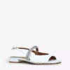 KURT GEIGER LONDON Princely Rainbow Embellished-strap Leather Sandals White -KURT GEIGERLONDON Sales unnamed file 193