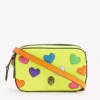 KURT GEIGER LONDON Shoreditch Metallic-heart Leather Camera Bag For Womens Yellow -KURT GEIGERLONDON Sales unnamed file 209