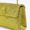 KURT GEIGER LONDON Kensington Sequin-embellished Quilted Cross-body Bag For Womens Yellow -KURT GEIGERLONDON Sales unnamed file 216