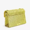 KURT GEIGER LONDON Kensington Sequin-embellished Quilted Cross-body Bag For Womens Yellow -KURT GEIGERLONDON Sales unnamed file 217