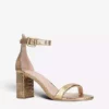 KURT GEIGER LONDON Langley Metallic Crocodile-embossed Leather Sandals For Womens Gold 9 KURT GEIGER LONDON Langley Metallic Crocodile-embossed Leather Sandals For Womens Gold -KURT GEIGERLONDON Sales unnamed file 247