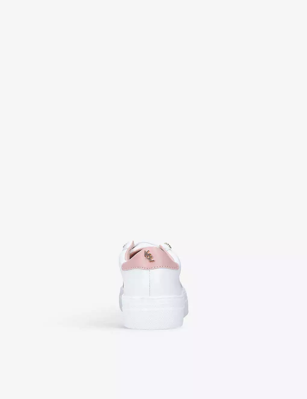 KURT GEIGER LONDON Mini Liviah Embellished Leather Trainers 7-9 Years White 6 KURT GEIGER LONDON Mini Liviah Embellished Leather Trainers 7-9 Years White - Image 4
