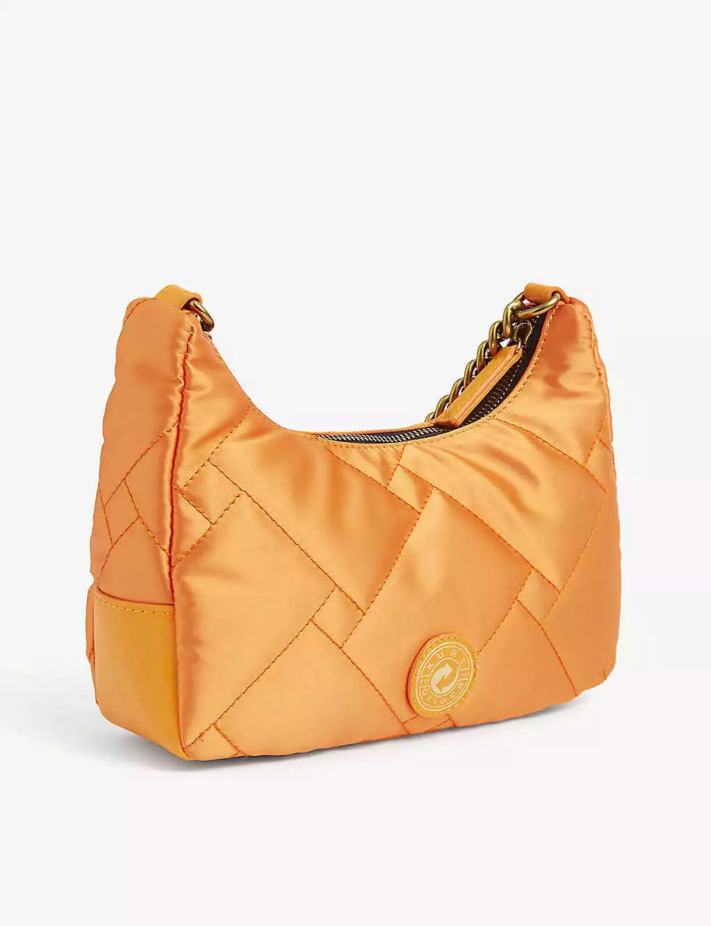 KURT GEIGER LONDON Quilted Recycled-nylon Cross-body Bag For Womens Orange 5 KURT GEIGER LONDON Quilted Recycled-nylon Cross-body Bag For Womens Orange - Image 3