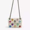 KURT GEIGER LONDON Kensington Mini Heart-gem Leather Shoulder Bag For Womens Bone -KURT GEIGERLONDON Sales unnamed file 358