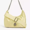 KURT GEIGER LONDON Quilted Recycled Nylon Cross-body Bag For Womens Yellow -KURT GEIGERLONDON Sales unnamed file 373