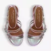 KURT GEIGER LONDON Pierra Gem-embellished Leather Heeled Sandals Pink Comb -KURT GEIGERLONDON Sales unnamed file 404
