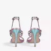 KURT GEIGER LONDON Pierra Gem-embellished Leather Heeled Sandals Pink Comb -KURT GEIGERLONDON Sales unnamed file 406