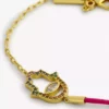 KURT GEIGER LONDON Hamsa Crystal-encrusted Brass And String Bracelet For Womens Gold -KURT GEIGERLONDON Sales unnamed file 459