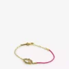 KURT GEIGER LONDON Hamsa Crystal-encrusted Brass And String Bracelet For Womens Gold -KURT GEIGERLONDON Sales unnamed file 461