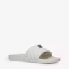 KURT GEIGER LONDON Meena Eagle Embellished Quilted Rubber Sliders For Womens Bone 10 KURT GEIGER LONDON Meena Eagle Embellished Quilted Rubber Sliders For Womens Bone -KURT GEIGERLONDON Sales unnamed file 477
