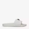 KURT GEIGER LONDON Meena Eagle Embellished Quilted Rubber Sliders For Womens Bone 13 KURT GEIGER LONDON Meena Eagle Embellished Quilted Rubber Sliders For Womens Bone -KURT GEIGERLONDON Sales unnamed file 480