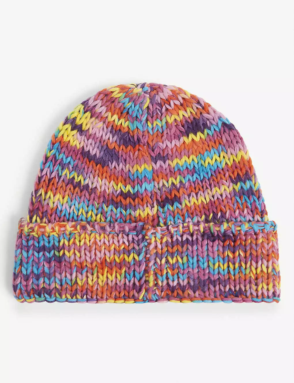 KURT GEIGER LONDON Be Kind Rainbow Knitted Beanie For Womens Mult/other 5 KURT GEIGER LONDON Be Kind Rainbow Knitted Beanie For Womens Mult/other - Image 3