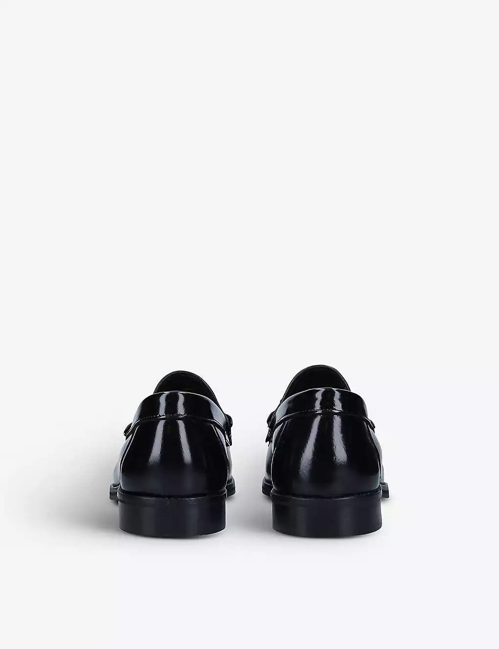 KURT GEIGER LONDON Vincent Chain Embellished Leather Loafers Black 6 KURT GEIGER LONDON Vincent Chain Embellished Leather Loafers Black - Image 4