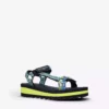 KURT GEIGER LONDON Mini Olivia Canvas Flatform Sandals 7-9 Years Green -KURT GEIGERLONDON Sales unnamed file 532