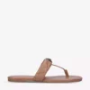 KURT GEIGER LONDON Kensington T-bar Quilted Leather Sandals For Womens Camel 11 KURT GEIGER LONDON Kensington T-bar Quilted Leather Sandals For Womens Camel -KURT GEIGERLONDON Sales unnamed file 569