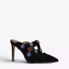KURT GEIGER LONDON Octavia Gem-embellished Suede Heels For Womens Blk/other -KURT GEIGERLONDON Sales unnamed file 583