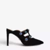 KURT GEIGER LONDON Octavia Gem-embellished Suede Heels For Womens Blk/other -KURT GEIGERLONDON Sales unnamed file 585