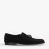 KURT GEIGER LONDON Hugh Eagle Head Embellished Velvet Loafers Black -KURT GEIGERLONDON Sales unnamed file 600