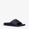 KURT GEIGER LONDON Milo Eagle Embellished Quilted Faux-leather Sliders Black 10 KURT GEIGER LONDON Milo Eagle Embellished Quilted Faux-leather Sliders Black -KURT GEIGERLONDON Sales unnamed file 603