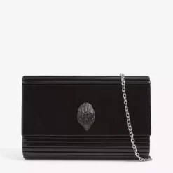 KURT GEIGER LONDON Party Eagle-emblem Shell Cross-body Bag For Womens Black