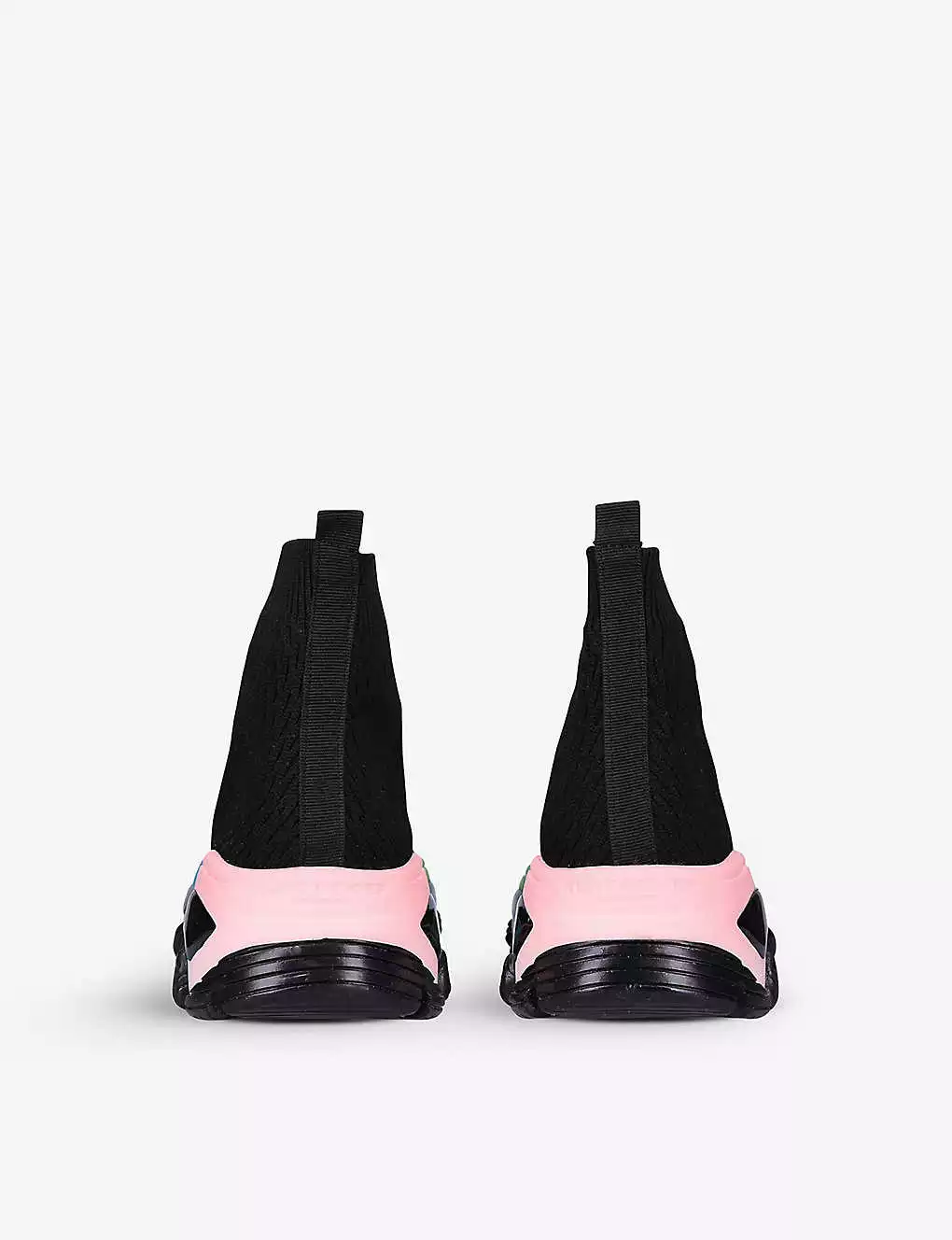 KURT GEIGER LONDON Lettie Contrasting-insert Knitted Sock Trainers For Womens Black 6 KURT GEIGER LONDON Lettie Contrasting-insert Knitted Sock Trainers For Womens Black - Image 4