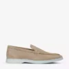 KURT GEIGER LONDON Hugo Quilted Suede Loafers Beige -KURT GEIGERLONDON Sales unnamed file 633