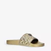 KURT GEIGER LONDON Meena Eagle Metallic Sliders Gold -KURT GEIGERLONDON Sales unnamed file 640