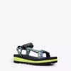 KURT GEIGER LONDON Mini Olivia Canvas Flatform Sandals 3-7 Years Green -KURT GEIGERLONDON Sales unnamed file 646