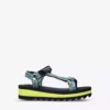 KURT GEIGER LONDON Mini Olivia Canvas Flatform Sandals 3-7 Years Green -KURT GEIGERLONDON Sales unnamed file 648