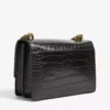 KURT GEIGER LONDON Shoreditch Croc-embossed Leather Cross-body Bag For Womens Black/slvhw -KURT GEIGERLONDON Sales unnamed file 7