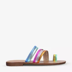 KURT GEIGER LONDON Deliah Rainbow Leather Sandals For Womens Mult/other