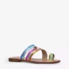 KURT GEIGER LONDON Deliah Rainbow Leather Sandals For Womens Mult/other -KURT GEIGERLONDON Sales unnamed file 711