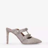 KURT GEIGER LONDON Octavia Gem-embellished Woven Mules For Womens Gold -KURT GEIGERLONDON Sales unnamed file 714