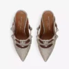 KURT GEIGER LONDON Octavia Gem-embellished Woven Mules For Womens Gold -KURT GEIGERLONDON Sales unnamed file 715