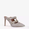 KURT GEIGER LONDON Octavia Gem-embellished Woven Mules For Womens Gold -KURT GEIGERLONDON Sales unnamed file 716