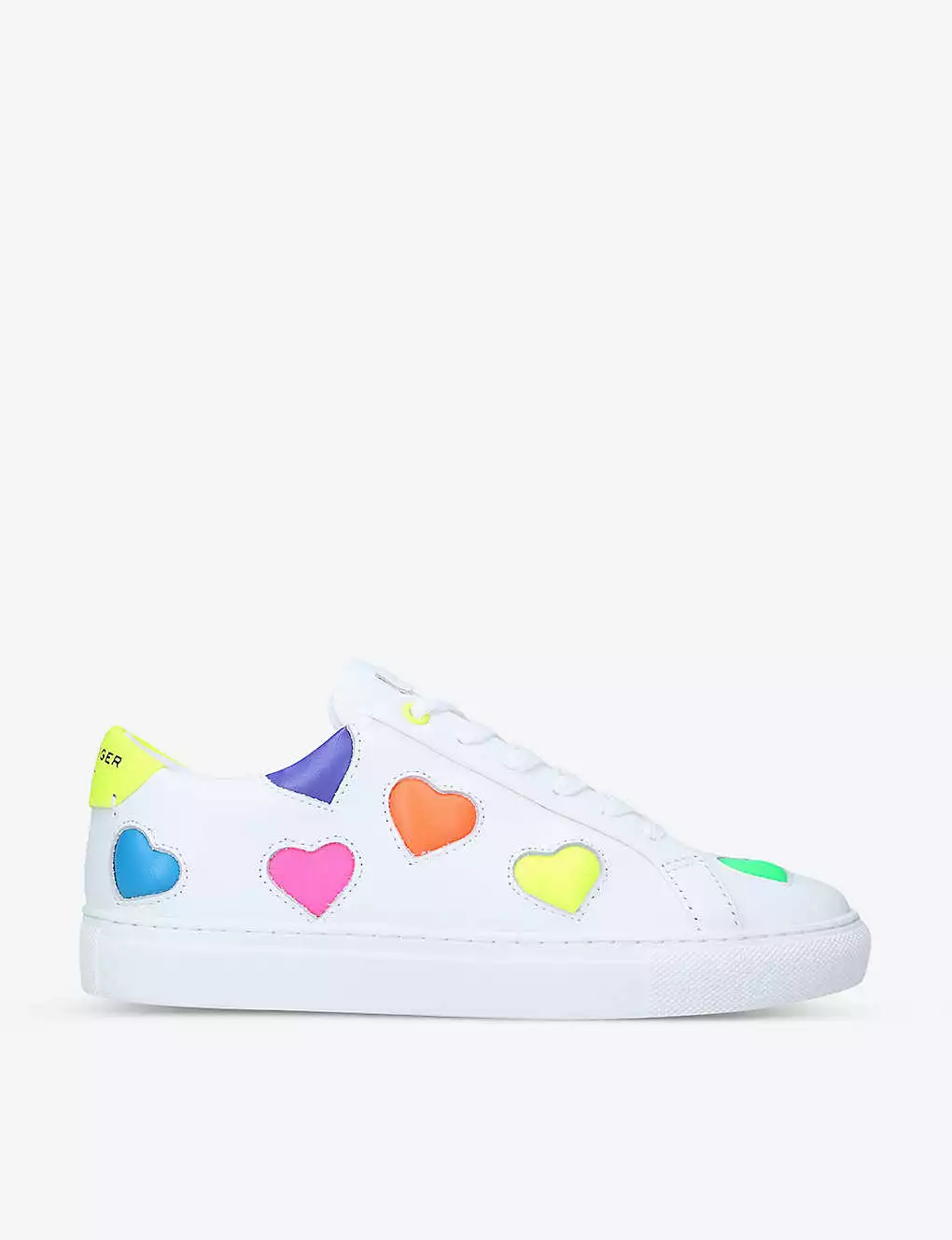 KURT GEIGER LONDON Lane Love-heart Leather Trainers For Womens Other 3 KURT GEIGER LONDON Lane Love-heart Leather Trainers For Womens Other