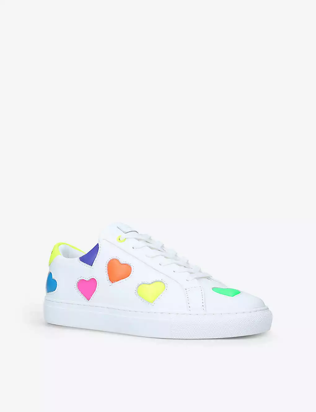 KURT GEIGER LONDON Lane Love-heart Leather Trainers For Womens Other 5 KURT GEIGER LONDON Lane Love-heart Leather Trainers For Womens Other - Image 3