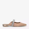 KURT GEIGER LONDON Princely Embellished-strap Leather Mules For Womens Camel -KURT GEIGERLONDON Sales unnamed file 751