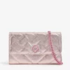 KURT GEIGER LONDON Kensington Quilted Leather Wallet-on-chain For Womens Pink -KURT GEIGERLONDON Sales unnamed file 768