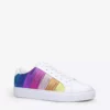 KURT GEIGER LONDON Lane Metallic-stripe Leather Trainers For Womens Mult/other -KURT GEIGERLONDON Sales unnamed file 771