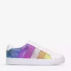 KURT GEIGER LONDON Lane Metallic-stripe Leather Trainers For Womens Mult/other -KURT GEIGERLONDON Sales unnamed file 773