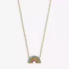 KURT GEIGER LONDON Rainbow Gold-tone Brass And Crystal Necklace For Womens -KURT GEIGERLONDON Sales unnamed file 787