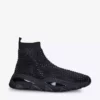 KURT GEIGER LONDON Lettie Crystal-embellished Knitted High-top Sock Trainers Blk/other -KURT GEIGERLONDON Sales unnamed file 815