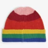 KURT GEIGER LONDON Be Kind Rainbow Stripe Cotton-blend Beanie For Womens Mult/other -KURT GEIGERLONDON Sales unnamed file 830