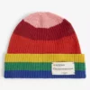 KURT GEIGER LONDON Be Kind Rainbow Stripe Cotton-blend Beanie For Womens Mult/other -KURT GEIGERLONDON Sales unnamed file 831